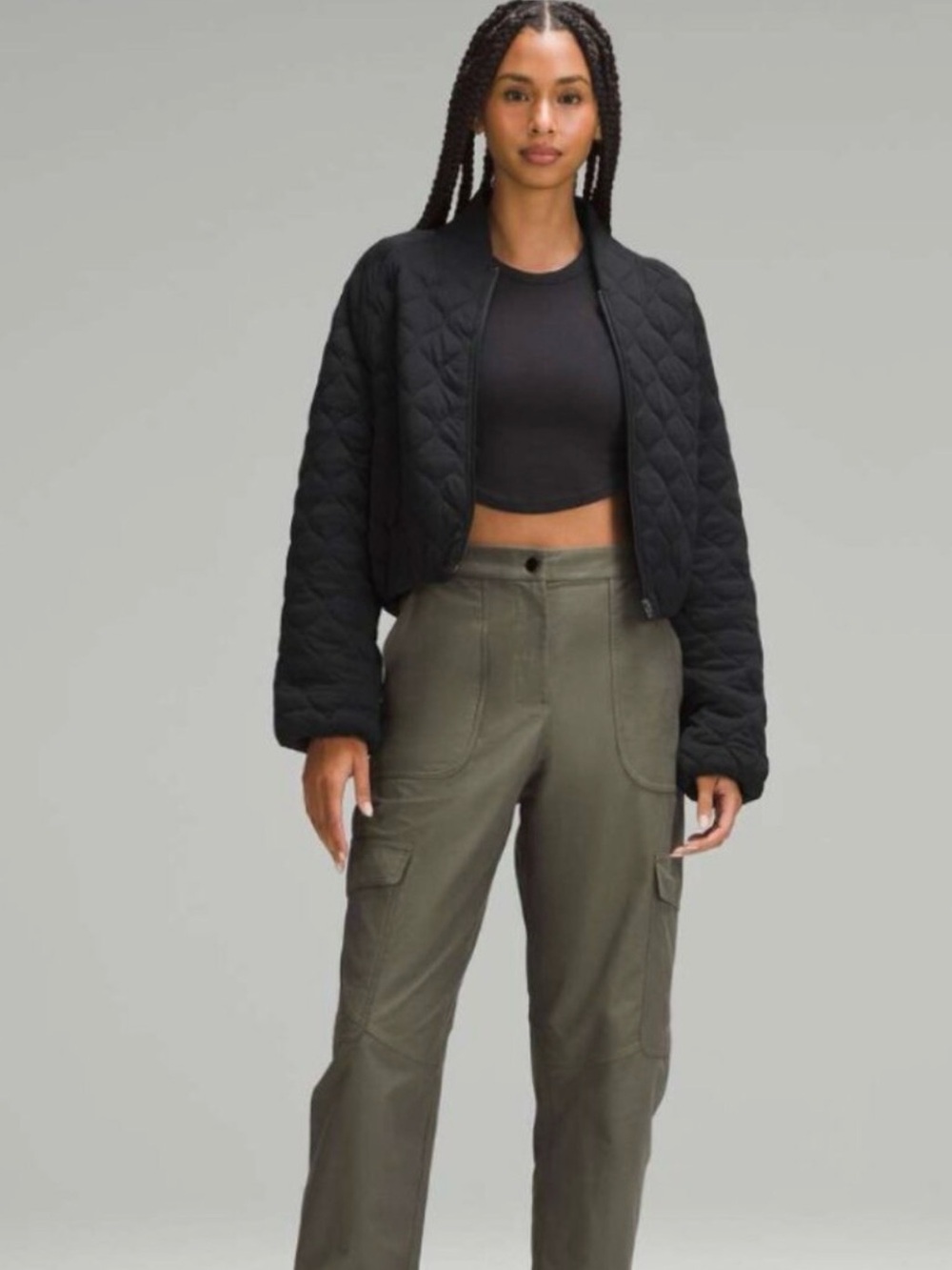 lululemon athletica Quilted Bomber Jacket - Black - Picture 3 of 8